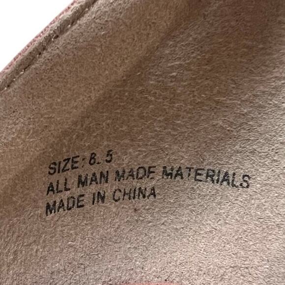 Lulus Chic Laura Mauve Suede Ankle Strap Block 4" inch Heel US 8.5 - Picture 8 of 12